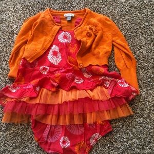 Dress bloomer matching cardigan